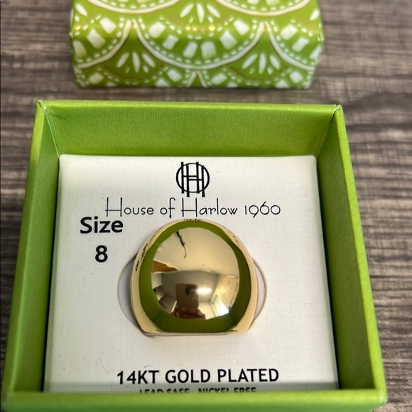 House of Harlow 1960 Gold Plated Statement Ring | Size 8 ✨ - Picture 6 of 7